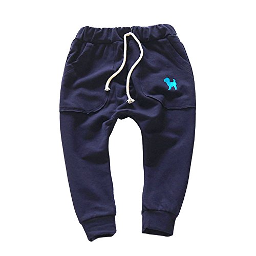 Weixinbuy Unisex Toddler Kids Cotton Harem Pants Fall Casual Trousers