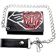 Transformers Autobots Tri-Fold Leather Snap Wallet With Chain
