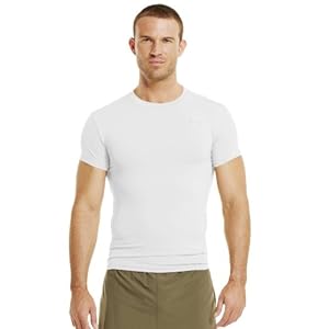 Under Armour Men's Tactical HeatGear® Compression Short Sleeve T-Shirt Large White