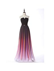 A-line Chiffon Natural   Waistline Belted General Print Evening Dress/Prom Dress/Party Dress 