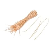 uxcell 絶縁スリーブ　電線　ガラス　繊維　93cm　 1mm　ファイバー　ベージュ　ピンク　30個入り