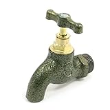 uxcell　水タップ　水の蛇口　浴室　洗面台　ブロンズトーン　おねじヘッド