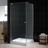 Dreamline SHEN-12343410-01 Tetra Frameless Glass Shower Enclosure, Chrome