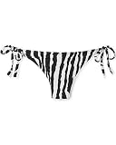Spiegel Zebra-Print Side-Tie Bikini Swimsuit Bottom