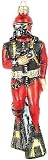 Scuba Diver Polish Glass Christmas Ornament