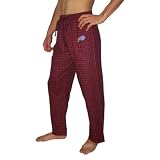 Mens NFL Buffalo Bills Plaid Cotton Thermal Sleepwear / Pajama Pants - Red & Blue (Size: M)
