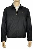 Polo by Ralph Lauren Brunsbury Mens Black Windbreaker Coat Jacket Large