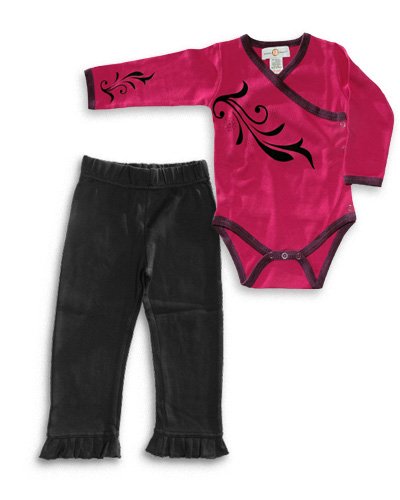 Girl’s Raspberry Swirl Organic Baby Gift Set
