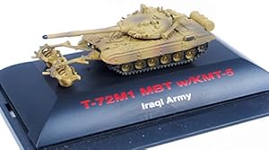 Trumpeter 00651 1:144 T-72M1 MBT w/KMT-5 Iraqi Army Tank Armored car Model Toys
