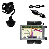 Garmin Nuvi 205 Auto Cup Holder with Car Charger - Uses Gomadic TipExchange
