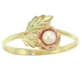 Beautiful! 10k Yellow-gold Black Hills Gold WoMens Pearl Ring by 