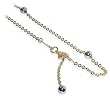 10 KT 2 Tone Gold Chain 10K Ankle Bracelet 10" Anklet