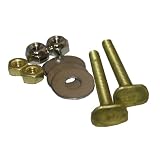 Lasco 04-3637 Solid Brass 1/4-Inch by 2-1/4-Inch Code Approved with 1/4-Inch Acorn Nuts and Stainless Steel Washers Toilet Bolts
