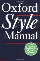 The Oxford Style Manual