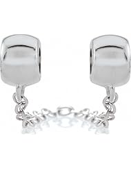 Persona Sterling Silver Double Polished Stopper Charm fits Persona European Silver Charm Bracelets