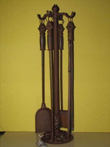 Kaminbesteck 5 tlg. Guss 643