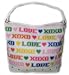 XOXO Folly White Canvas Tote Handbag