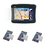3 Pack Premium Ultra Clear Reusable 3.5'' / 3.5-inch GPS LCD Screen Protector with Lint Cleaning Cloth for Garmin Nuvi 200, 205, 250, 255, 260, 270, 300, 310, 350, 360, 370 550 660, Streetpilot C340 C330 C530 C580, Tomtom ONE 130s, 3rd Edition
