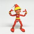 Annalee 9 Inch Candycorn Elf