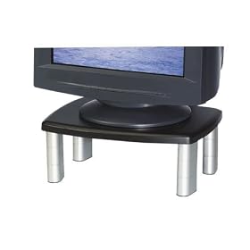 Adjustable Monitor Stand Silver Black by 3M
