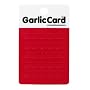 Garlic Card - Purees Garlic Quickly & Easily - Red