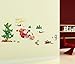 Kappier® Merry Christmas - Santa Clause/Sleigh/Red-Nosed Reindeer/Christmas Tree/Snowman/Gifts/Houses Peel & Stick Wall Decals