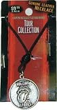 Rolling Stones Round Necklace with Leather Cord - Official Licensed Tour Merchandise