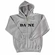 BANE - Logo - Gray/Black Zip Up Hoodie