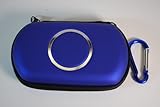 Blue Sony PSP GO Airform EVA Storage Case with Carabiner Key Chain