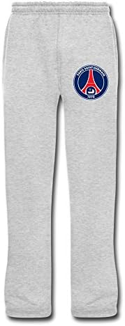 Men's Paris Saint Germain Fc Logo Hot Sale Bottom Fleece Sweatpants With Pockets 3X Ash By Rahk