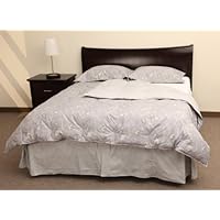 Rio Home Fashions 233 Thread Count 100-Percent Cotton 4-Piece White Duck Down Comforter Sets