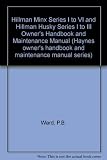Hillman Minx series I to VI, Husky series I to III, covers all models from 1956 to 1967 : owners handbook maintenance manual
