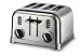 Cuisinart CPT-180BCH Metal Classic 4-Slice Toaster, Brushed Stainless/Black