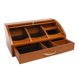 <b>Men's Deluxe Dressertop Valet - Light Cherry</b>