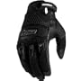 Icon Twenty-Niner Men's Leather/Mesh Street Bike Motorcycle Gloves - Color: Black, Size: Small