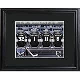 Los Angeles Kings Personalized Locker Room Print with Frame