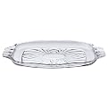 Pavone Crystal Serving Tray with Handles