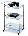Rectangular Serving Cart (Chrome) (14.5 x 21 x 29.75)
