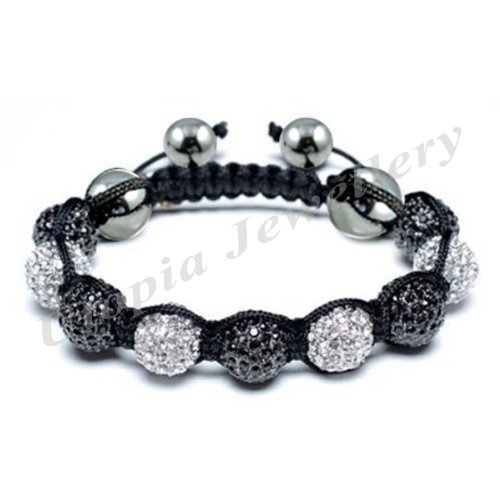 SH-MIX BLACK & AURORA SHAMBALLA: swarovski crystal 