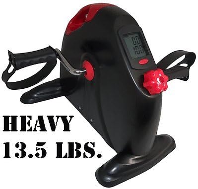 Pedal Exerciser Mini Cycle Fitness Exercise Bike 4 Legs Computer Digital Display