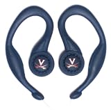 University of Virginia SportClip Earphones with Wind Up Storage Case for MP3, CD, DVD Players, Blue