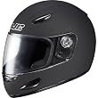 HJC Solid Youth Boys CS-Y Street Bike Motorcycle Helmet w/ Free B&F Heart Sticker Bundle - Matte Black