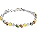 Tri-colored amber tennis bracelet