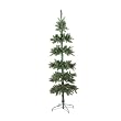 7.5' Green Pencil Tinsel Tiered Artificial Christmas Tree - Unlit