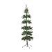 7.5' Green Pencil Tinsel Tiered Artificial Christmas Tree - Unlit