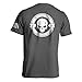 Men's Tshirts Graphic Divided We Fall Patriotic T-Shirt (XXXL, Charcoal)