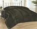 NEW SATIN COMFORTER - REVERSIBLE, FULL/QUEEN, BLACK