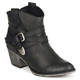 ROCKET DOG LADIES SATIRE WESTERN STYLE ANKLE BOOT - COLOUR BLACK