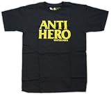 Anti-Hero Black Hero Short-Sleeve T-Shirt (Black/Yellow)
