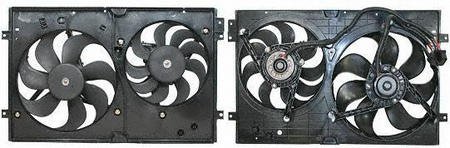 95-02 VW VOLKSWAGEN CABRIO RADIATOR FAN SHROUD ASSEMBLY, Dual, Petrol, w/ A/C, 1.4L/1.6L/1.8L/2.3L, Old Body Style (1995 95 1996 96 1997 97 1998 98 1999 99 2000 00 2001 01 2002 02) V160916 1HM121207A